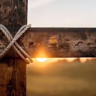 Wooden cross wallpaper