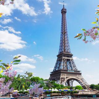 Paris spring computer wallpaper