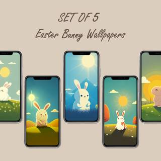 Pixel Easter wallpaper