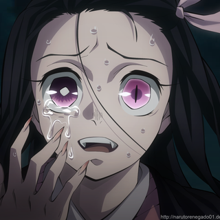 Nezuko demon half human wallpaper