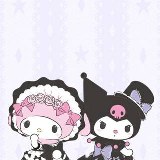 Kuromi x My Melody wallpaper