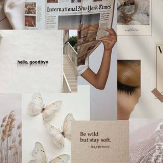 Aesthetic mood board wallpaper