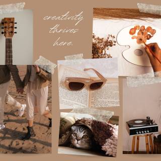 Aesthetic mood board wallpaper