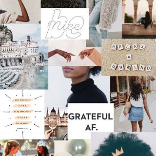 Aesthetic mood board wallpaper