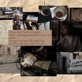 Aesthetic mood board wallpaper