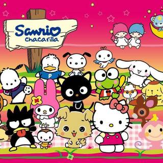 Hello Kitty and her friends wallpaper