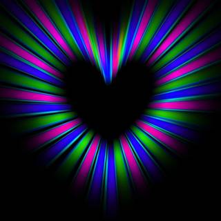 Heart illusion wallpaper