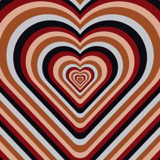 Heart illusion wallpaper