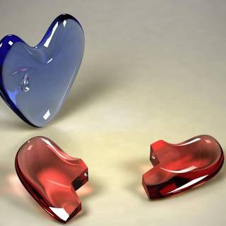 Heart illusion wallpaper