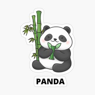 Panda sticker wallpaper