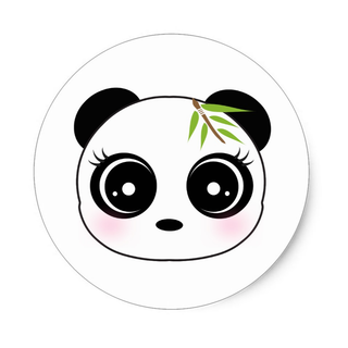 Panda sticker wallpaper