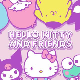 Hello Kitty and her friends wallpaper