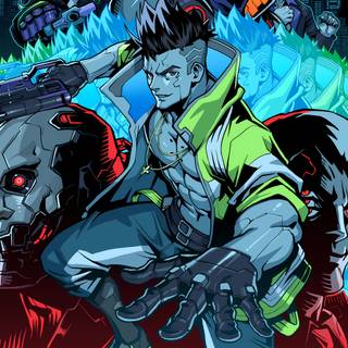 Cyberpunk David wallpaper