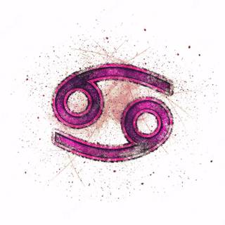 Pink Cancer horoscope wallpaper