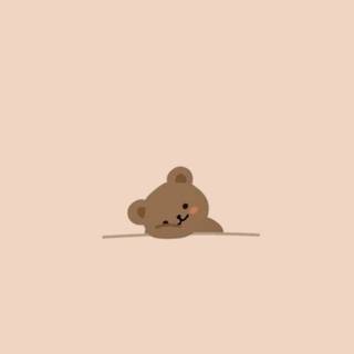 Kawaii light brown wallpaper