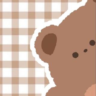 Kawaii light brown wallpaper