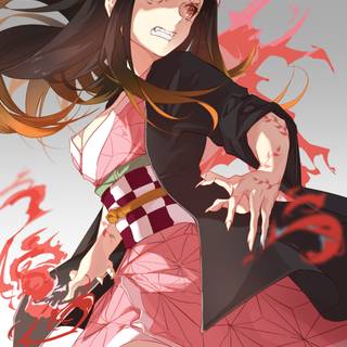 Scary Demon Nezuko wallpaper