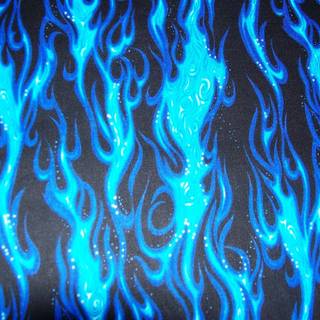 Cool blue fire wallpaper