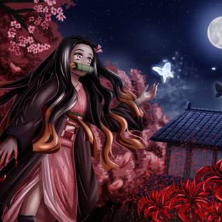 Scary Demon Nezuko wallpaper