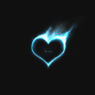 Cool blue fire wallpaper