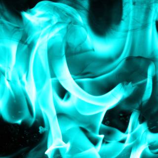 Cool blue fire wallpaper