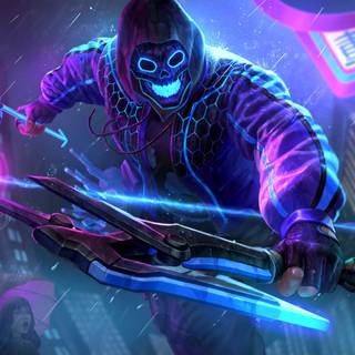 4k gaming neon body wallpaper