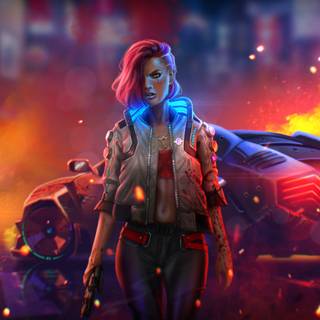 4k gaming neon body wallpaper