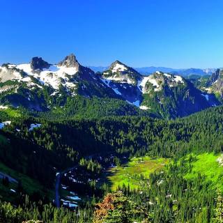 Spring mountains iPhone wallpaper