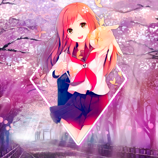 Manga spring wallpaper