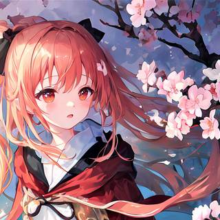 Manga spring wallpaper