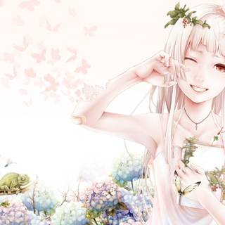 Manga spring wallpaper