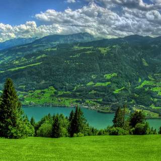 Spring mountains iPhone wallpaper