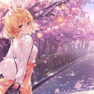 Manga spring wallpaper