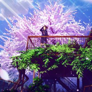 Manga spring wallpaper