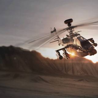 Call of Duty Modern Warfare II Apache helicopter wallpaper