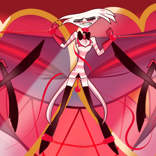 Angel Dust and Valentino wallpaper