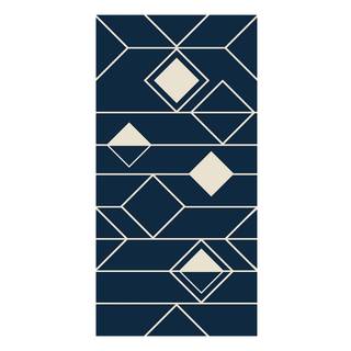 Navy blue and white wallpaper