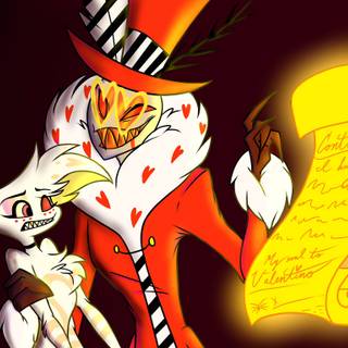 Angel Dust and Valentino wallpaper