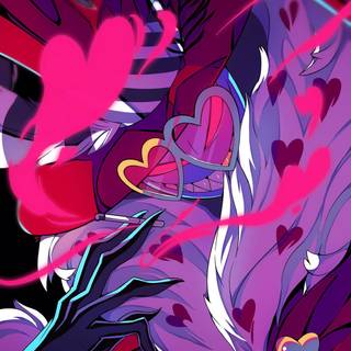 Angel Dust and Valentino wallpaper