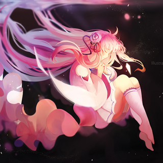 Black and pink anime wallpaper