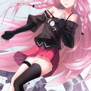 Black and pink anime wallpaper