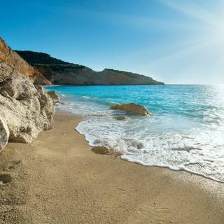 Greece beach wallpaper