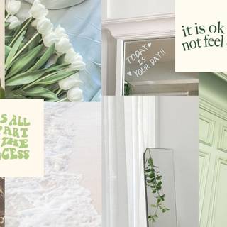 Mint green desktop wallpaper