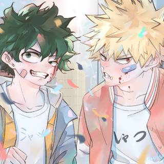 Deku x Bakugo ship wallpaper