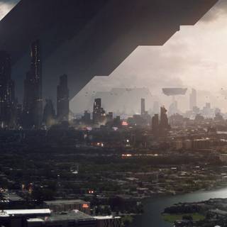 Si-fi city wallpaper