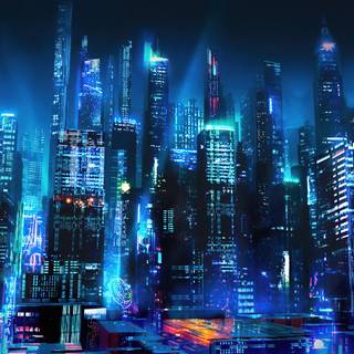 Si-fi city wallpaper