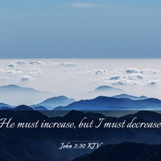 John 3:30 wallpaper