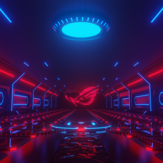 Asus neon wallpaper
