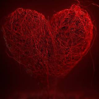 Heart thread wallpaper