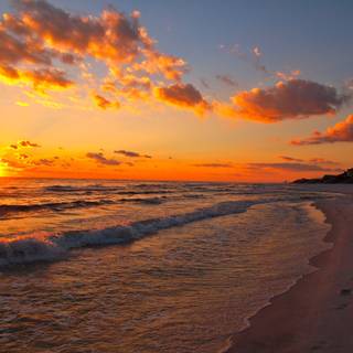 Spring sunsets laptop wallpaper